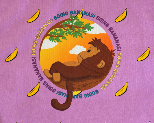 Going Bananas! Monkey Apron - Premium 100% cotton twill fabric