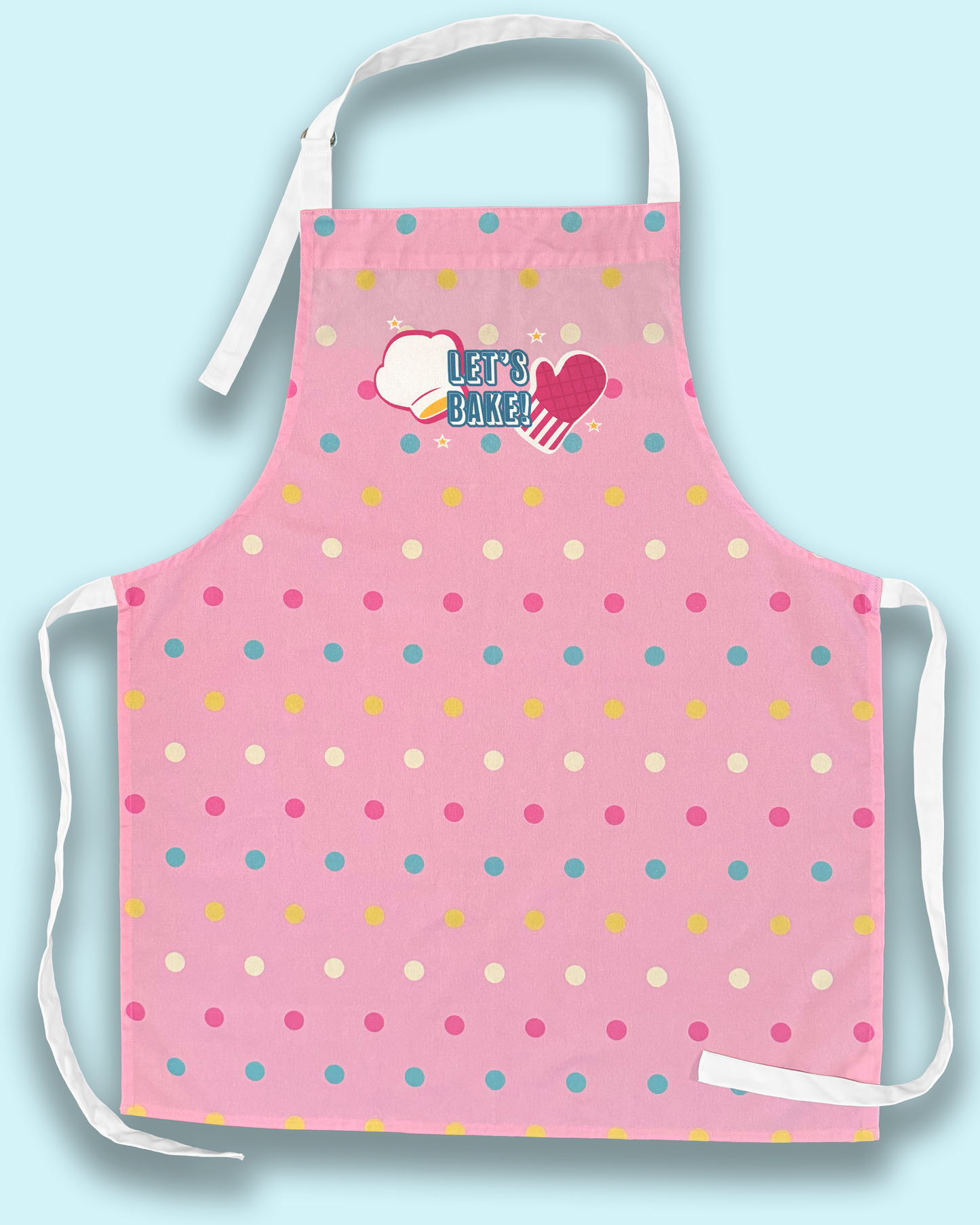 Let's Bake! Cooking Apron - Premium 100% cotton twill fabric