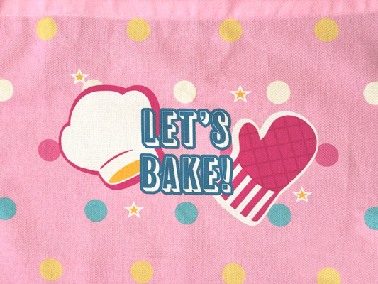Let's Bake! Cooking Apron - Premium 100% cotton twill fabric