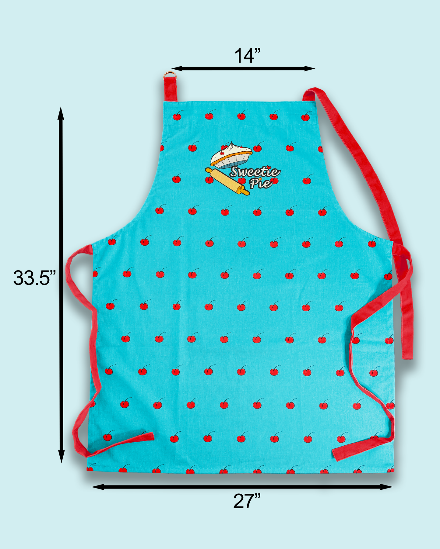 Sweetie Pie Cherry Apron - Premium 100% cotton twill fabric